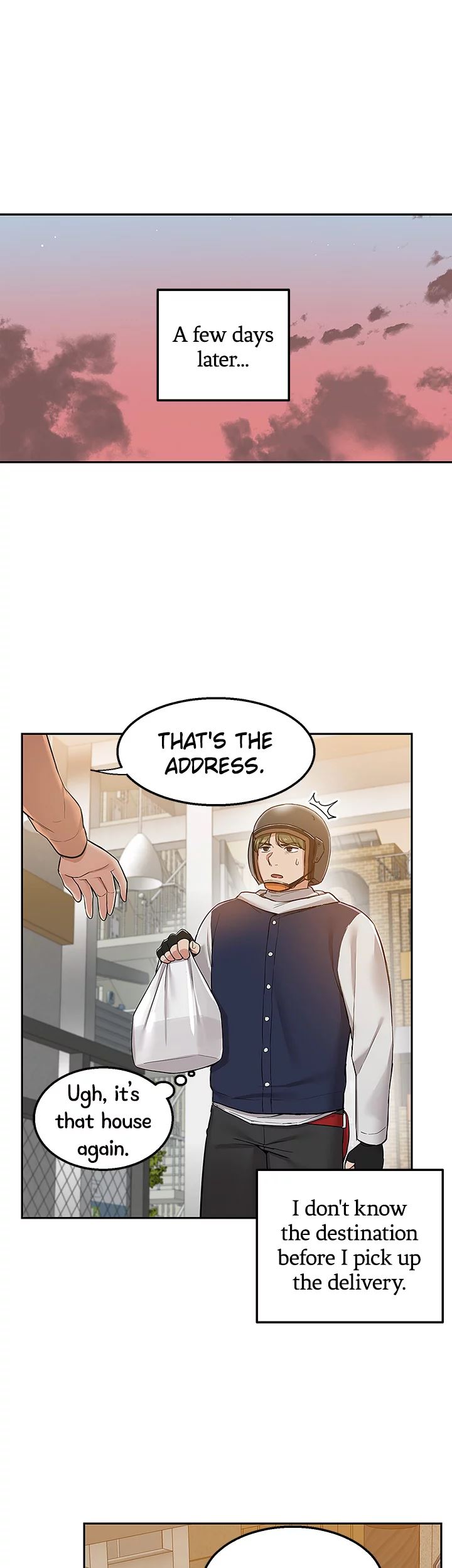 Read manhwa DELIVERY End Chapter 1 - SauceManhwa.com